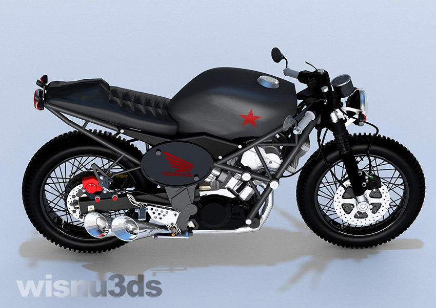 Virtual Modifikasi Honda CB150R Cafe Racer – Darkside!!! « wisnu3ds